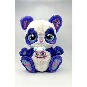 Peek-A-Roo, Interactive Panda-Roo Purple Panda Bear Plush Toy w Sounds with Baby